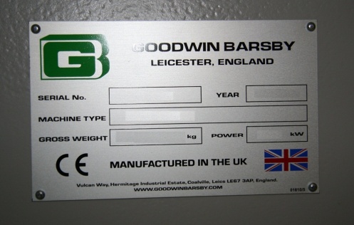 Goodwin Barsby nameplate