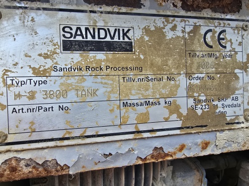 Sandvik H3800 Hydrocone